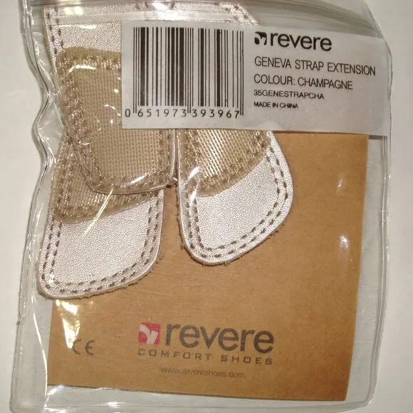 New NIB Womens 11 Revere Geneva Orthotic Closed Heel Sandals Champagne Pretty
