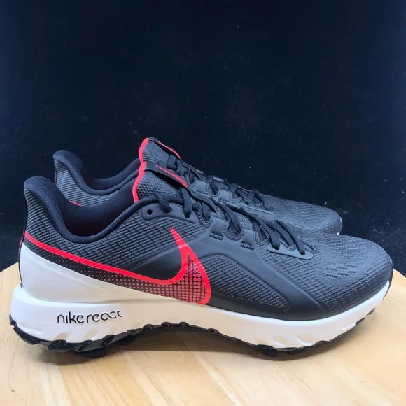 NEW Nike React Infinity Pro Golf Shoes Size 8.5 Black Red White CT6620-002