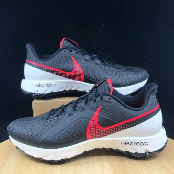 NEW Nike React Infinity Pro Golf Shoes Size 8.5 Black Red White CT6620-002