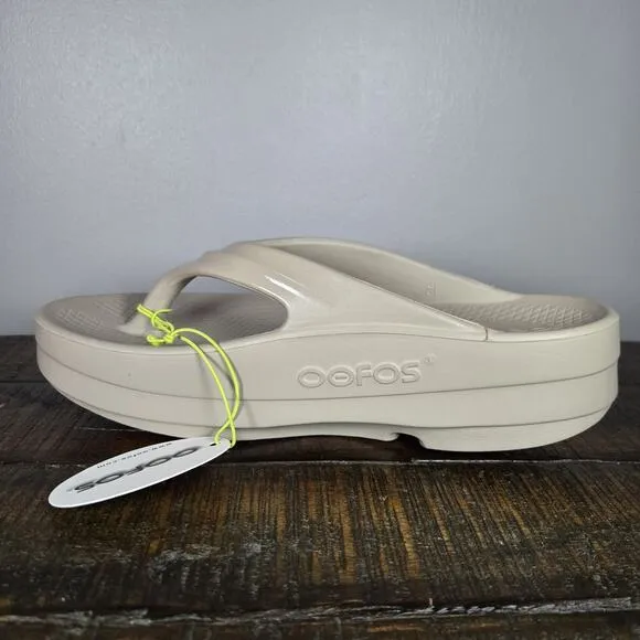 NEW Oofos Oomega Oolala Womens Size 8 Recovery Slip-On Flip Flop Sandals Nomad