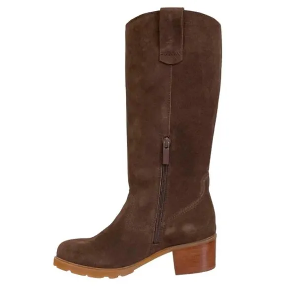 NEW OTBT Made In Portugal Suede Tallow Boots brown for women 864mn