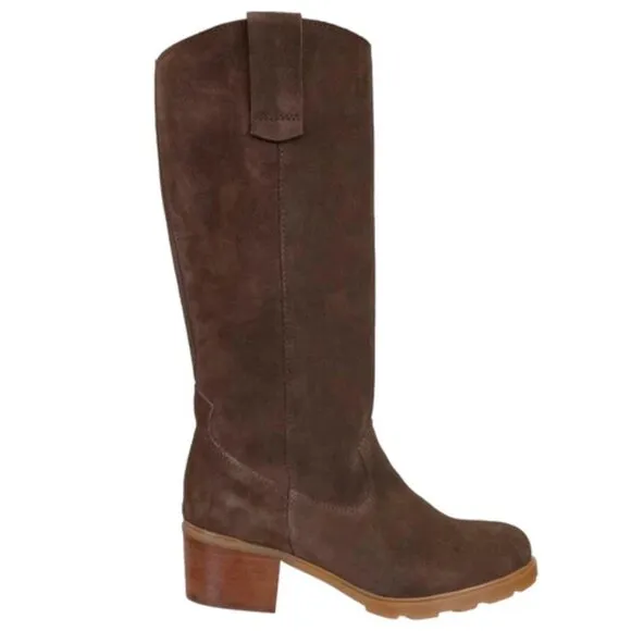 NEW OTBT Made In Portugal Suede Tallow Boots brown for women 864mn