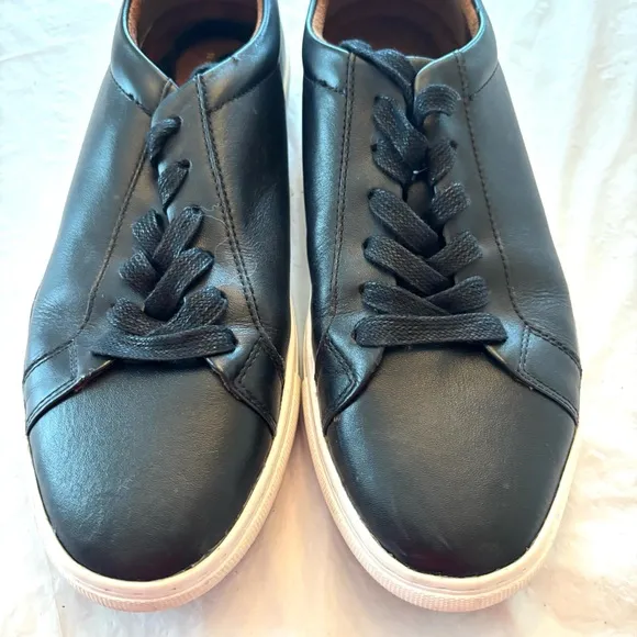 New Republic by Mark Mcnairy Kurt black leather shoes SZ 8.5 Worn 1X