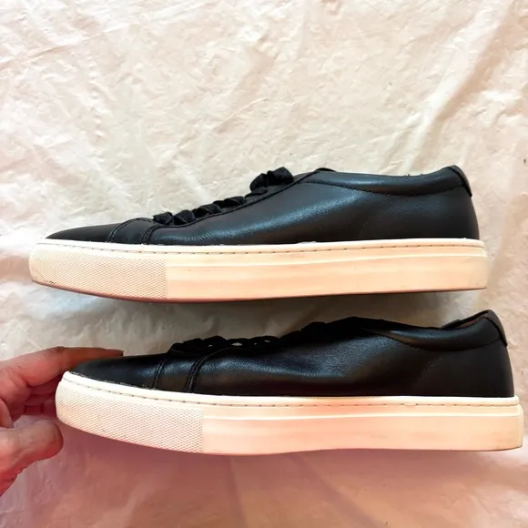 New Republic by Mark Mcnairy Kurt black leather shoes SZ 8.5 Worn 1X