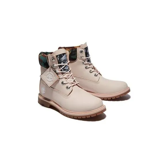 NEW Size 9 Camouflage Timberland Heritage 6-Inch Pink/Light Brown Boots A2M8P