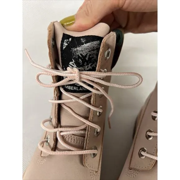 NEW Size 9 Camouflage Timberland Heritage 6-Inch Pink/Light Brown Boots A2M8P
