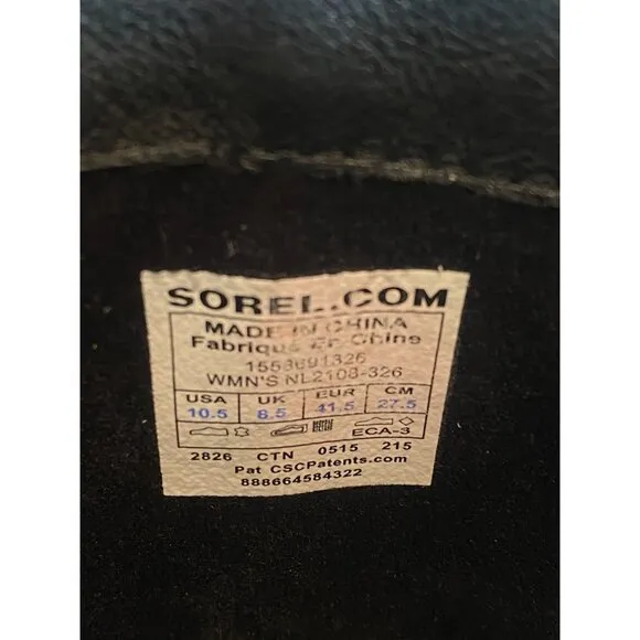 New Sorel Slimboot Leather Suede Western Waterproof Tall Riding Boots W's 10.5 *