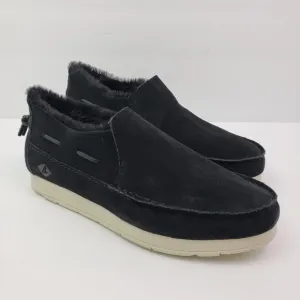 NEW Sperry Moc Sider WR Mens Size 9 Black Suede Comfort Shoes STS23724