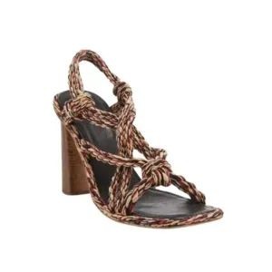 New Ulla Johnson Uma Braided Slingback Heel Sandals Size 40