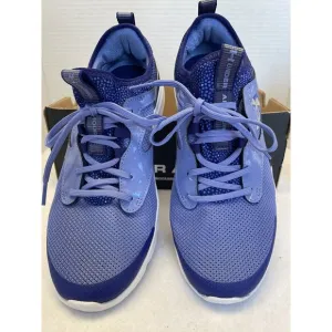 New Under Armour UA GGS Infinity 2.0 Print Blue Girl's Running Shoes-Sz 7