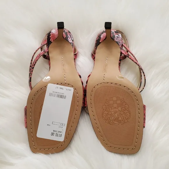 NEW Vince Camuto Snake Print Sandals Size 6M