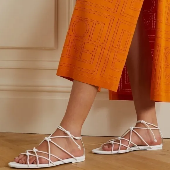 New! Vince Kenna Knotted Leather Gladiator Sandal