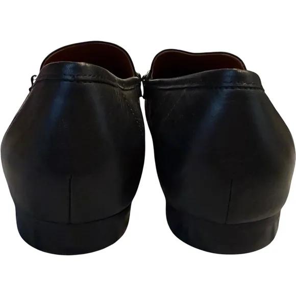 NEW Vionic Evie Orthotic Arch Support Black Leather Loafers Shoes 6.5