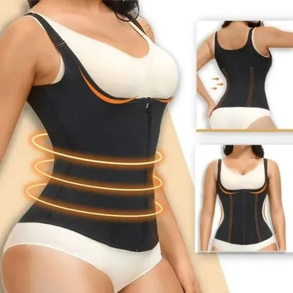 NEW WAIST Trainer for Women Tummy Control Shapewear Fat Burning Sauna Vest