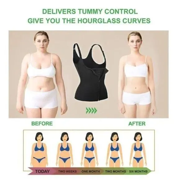 NEW WAIST Trainer for Women Tummy Control Shapewear Fat Burning Sauna Vest
