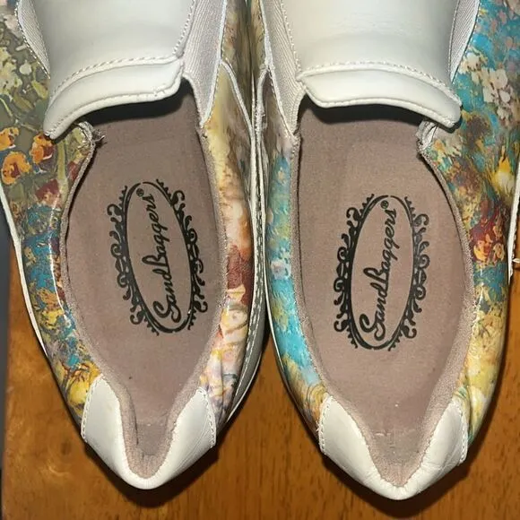NEW WITHOUT BOX WOMEN’S SIZE 10 SANDBAGGERS MADISON II FLORAL GOLF SHOES