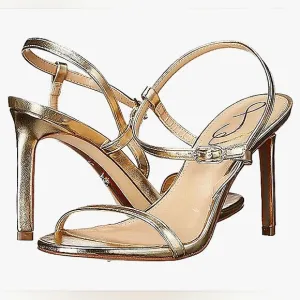 New w/o Box Sam Edelman Doran Gold Dress Sandals Size 8.5
