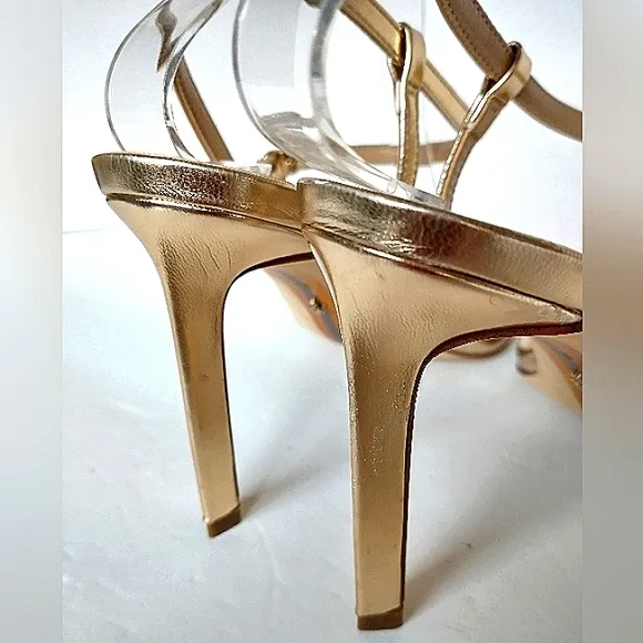 New w/o Box Sam Edelman Doran Gold Dress Sandals Size 8.5