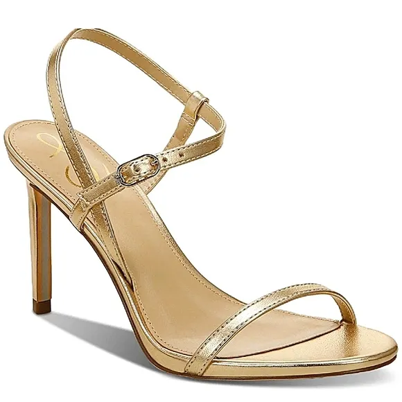 New w/o Box Sam Edelman Doran Gold Dress Sandals Size 8.5