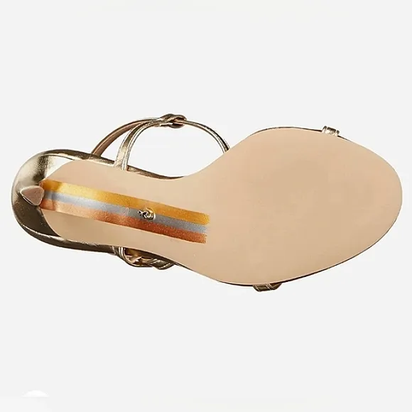 New w/o Box Sam Edelman Doran Gold Dress Sandals Size 8.5