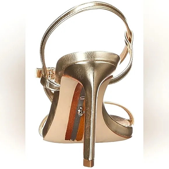 New w/o Box Sam Edelman Doran Gold Dress Sandals Size 8.5