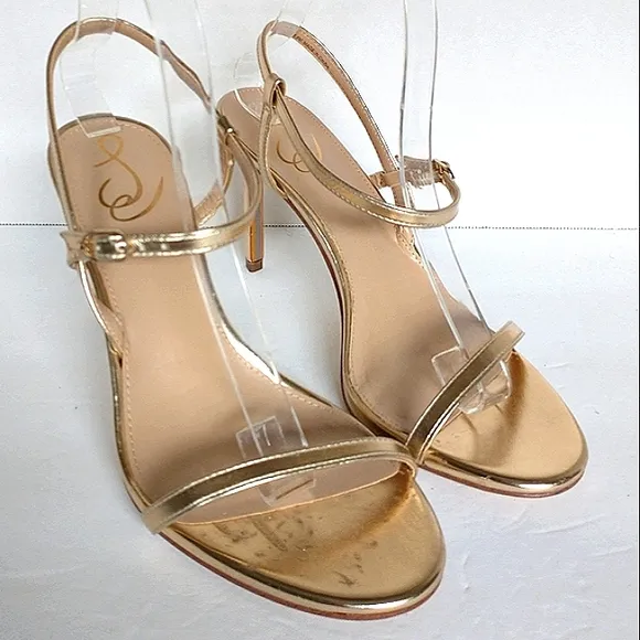 New w/o Box Sam Edelman Doran Gold Dress Sandals Size 8.5