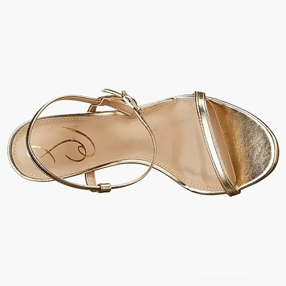 New w/o Box Sam Edelman Doran Gold Dress Sandals Size 8.5