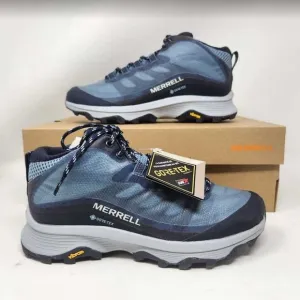 New women's 8 Merrell MOAB Speed Mid GTX Gore-Tex hiking boots in Navy J135418