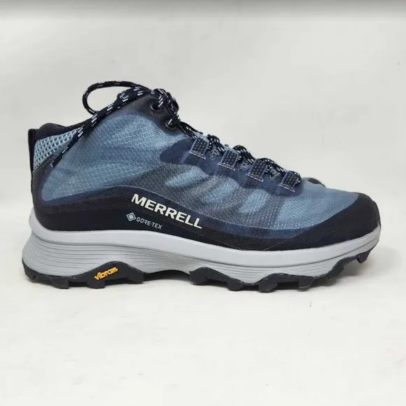 New women's 8 Merrell MOAB Speed Mid GTX Gore-Tex hiking boots in Navy J135418