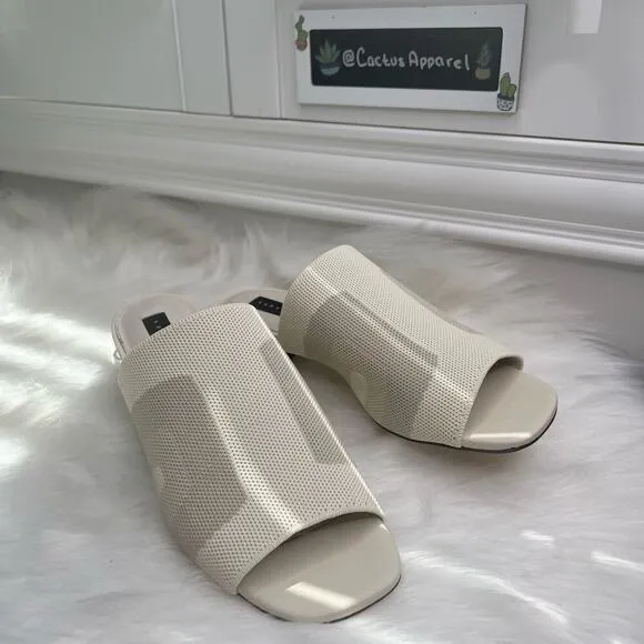 New Women’s Sanctuary Rumble Square Toe Stretch Knit Block Heel Sandals Size 8