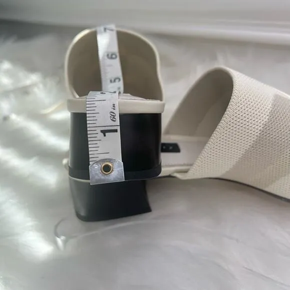 New Women’s Sanctuary Rumble Square Toe Stretch Knit Block Heel Sandals Size 8