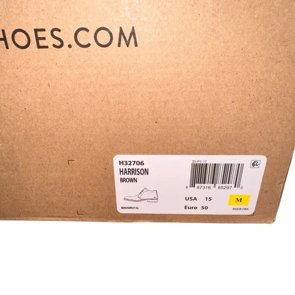 NIB Men’s Born Harrison Full Grain Brown Leather Boot- Size 15M, EURO 50