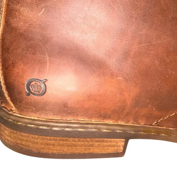NIB Men’s Born Harrison Full Grain Brown Leather Boot- Size 15M, EURO 50