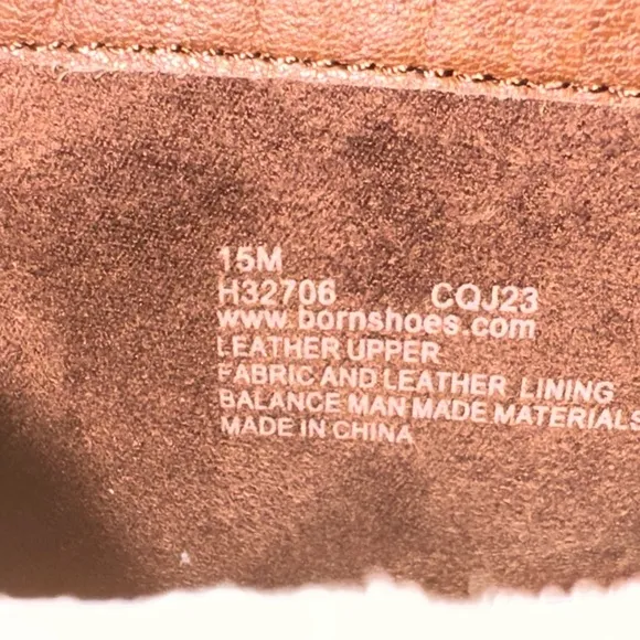 NIB Men’s Born Harrison Full Grain Brown Leather Boot- Size 15M, EURO 50