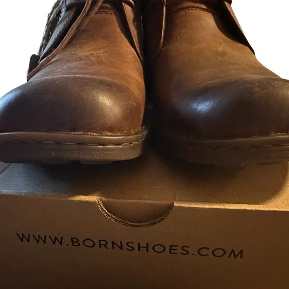 NIB Men’s Born Harrison Full Grain Brown Leather Boot- Size 15M, EURO 50