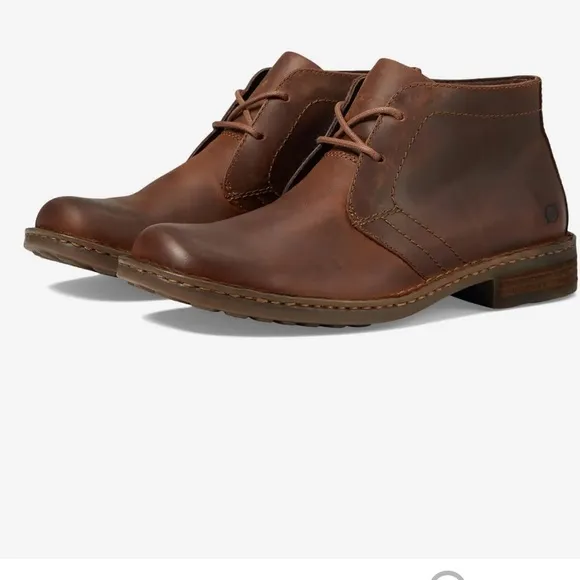 NIB Men’s Born Harrison Full Grain Brown Leather Boot- Size 15M, EURO 50