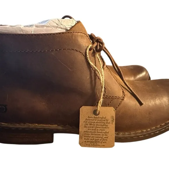 NIB Men’s Born Harrison Full Grain Brown Leather Boot- Size 15M, EURO 50