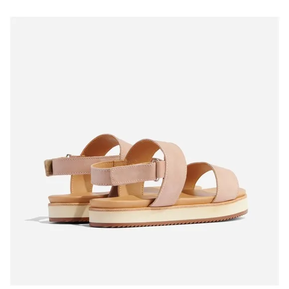 NIB Nisolo x Anthropologie go to flatform sandals in desert rose size 6