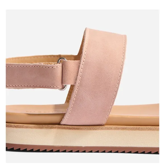 NIB Nisolo x Anthropologie go to flatform sandals in desert rose size 6