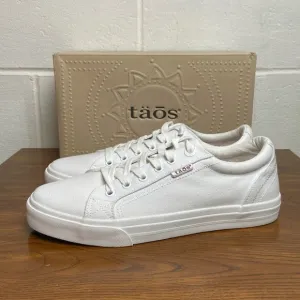 NIB‎ Taos Women's Plim Soul White Low Top Lace up Sneakers Size 11W #PLS-13644