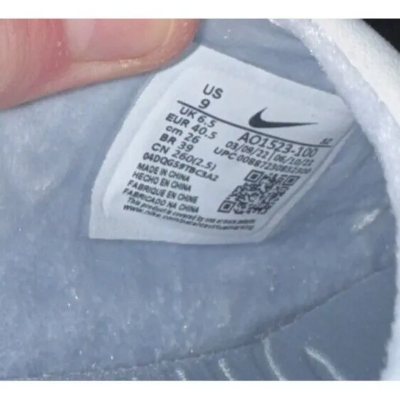 Nike Air Force 1 Lover XX Womens Leather Slip On Athletic Mules Shoes Size 9