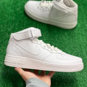 Nike Air Force 1 Mid White Mens Shoes CW2289-111 NEW* Sz 10.5