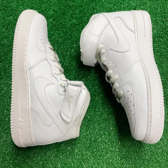 Nike Air Force 1 Mid White Mens Shoes CW2289-111 NEW* Sz 10.5