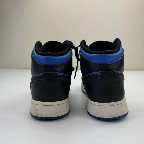 Nike Air Jordan 1 Mid Youth 7Y Hyper Royal Blue Black White Shoes