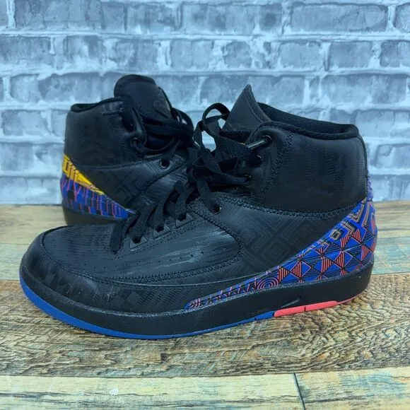 Nike Air Jordan 2 Retro BHM Black History Month 2019 BQ7618-007 Mens Size 8 Rare