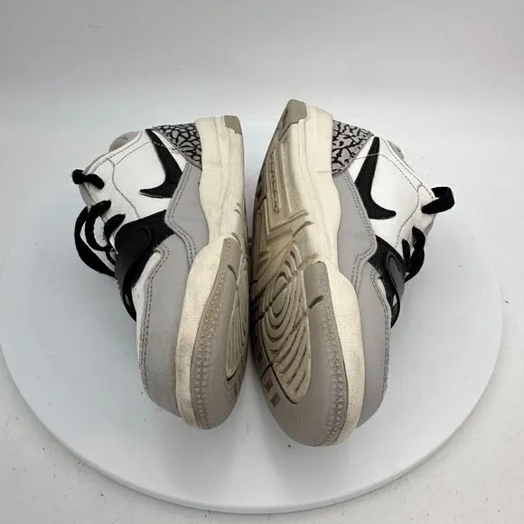 Nike Air Jordan Legacy 312 White Wolf Grey Black Kids Shoes CD9055-105 Size 12C