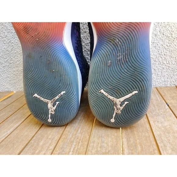 Nike Air Jordan Ultra Fly Blue University Red Infrared Basketball Shoes Sz 15