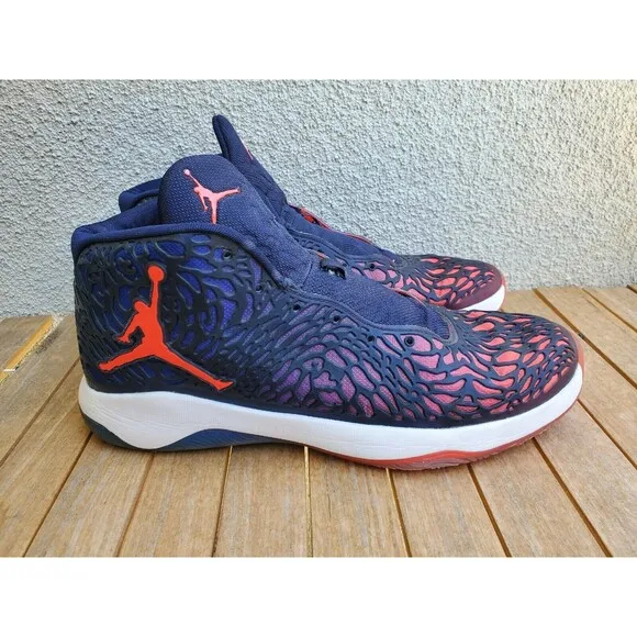 Nike Air Jordan Ultra Fly Blue University Red Infrared Basketball Shoes Sz 15