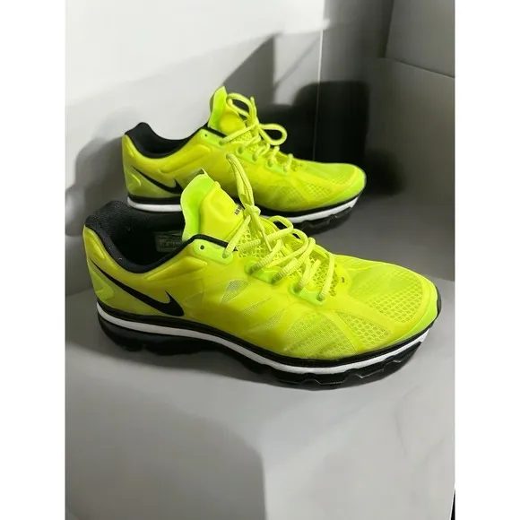 Nike Air Max 2012 Volt Neon Green Men's Size 13 Running Shoes 487982-701