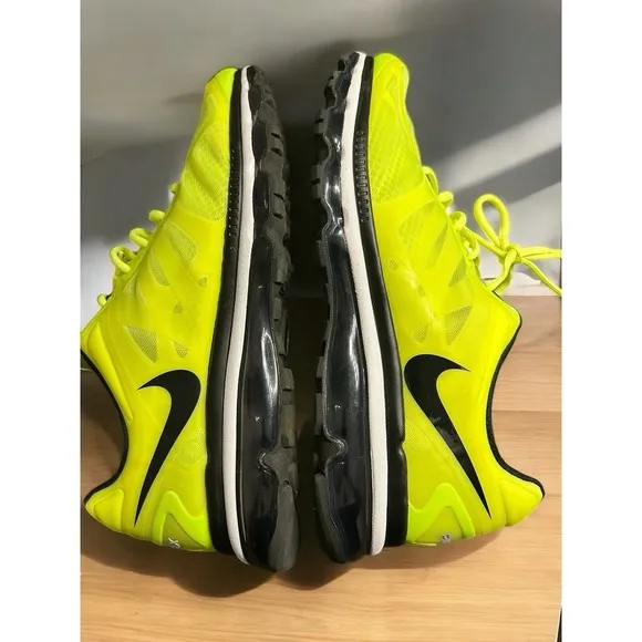 Nike Air Max 2012 Volt Neon Green Men's Size 13 Running Shoes 487982-701